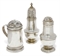 A QUEEN ANNE SILVER KITCHEN PEPPER  