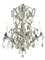 AN ITALIAN IRON-FRAMED GLASS-BEAD CHANDELIER  
