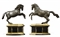 PAIRE DE CHEVAUX CABRES  