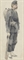 A soldier carrying a rifle (recto), Standing figures (verso)  