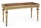 A NORTH ITALIAN PAINTED AND PARCEL GILT CONSOLE TABLE  