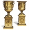 A PAIR OF ITALIAN ORMOLU VASES  