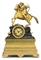A LOUIS PHILIPPE BRONZED AND ORMOLU STRIKING EIGHT DAY MANTEL CLOCK  