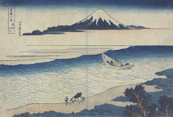 Bushu Tamagawa (The Tama River in Musashi province), from the series Fugaku sanjurokkei (The thirty-six views of Mount Fuji) 