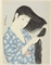 Woman brushing her hair, 1920.3  Kyoto Sanjo Ohashi (Great Bridge at Sanjo, Kyoto), 1920.1 
