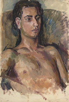 Portrait of a male nude  