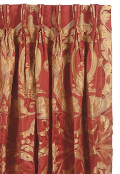 Red Damask Curtains