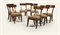 SUITE DE HUIT CHAISES DU XIXEME SIECLE  