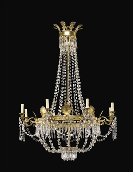LUSTRE D'EPOQUE RESTAURATION  