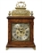 A QUEEN ANNE BRASS-MOUNTED WALNUT STRIKING TABLE CLOCK  