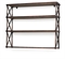 A SET OF REGENCY MAHOGANY AND YEW-WOOD HANGING SHELVES  