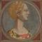 Head of a lady, in a feigned oval  