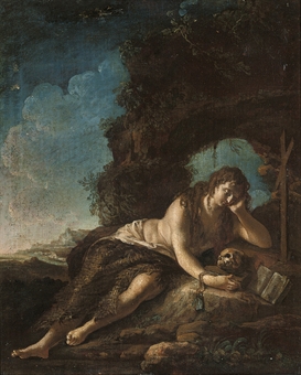 The Penitent Magdalen in a landscape  