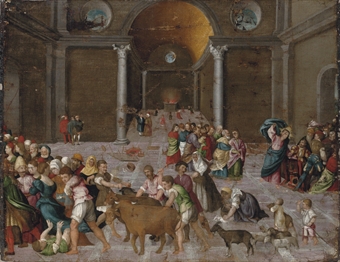 Christ driving the Tradesmen from the Temple
