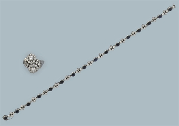 A GROUP OF DIAMOND-SET JEWELLERY