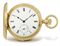 Patek Philippe. A fine and early 18K gold hunter case five minute repeating keyless lever watch 