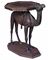 AN ANGLO INDIAN CARVED HARDWOOD OCCASIONAL TABLE  