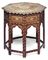 AN ANGLO-INDIAN HARDWOOD AND BONE INLAID OCTAGONAL TABLE  