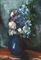 Bouquet au vase bleue  