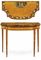 A GEORGE III SATINWOOD AND POLYCHROME-DECORATED CARD-TABLE