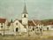 La place de l'église à Macornay (Jura)
