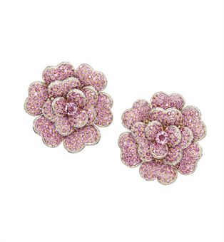A PAIR OF COLOURED SAPPHIRE AND DIAMOND EAR CLIPS, BY MICHELE DELLA VALLE | Jewelry Auction | Jewelry, earrings | Christie's : works della sale modern sapphire