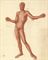 Study of a male nude (illustrated); and Three studies of female nudes  