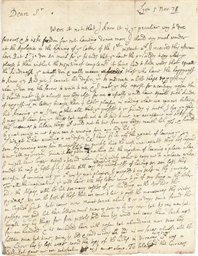 LOCKE, John (1632-1704) Autograph letter signed ('J Locke') ...