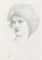 Portrait study of Olive Maxse, probably for 'The Sirens'  