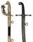 A LIGHT CAVALRY OFFICER'S NON-REGULATION MAMELUKE SABRE; AND A NAVAL OFFICER'S REGULATION SWORD 