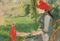 La lecture au jardin (Femme au chapeau rouge)  