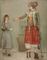 A lady in Turkish costume with her servant at the hammam