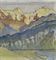 Eiger, Mönch und Jungfrau von Beatenberg aus, 1910