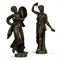 A PAIR OF CONTINENTAL BRONZE FIGURES OF CLASSICAL MUSICIANS  