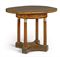 AN AUSTRIAN MAHOGANY FRUITWOOD AND MARQUETRY CENTRE TABLE  