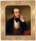 Portrait of Sir William Fergusson (1808-1877), seated-half-length, in a black coat and black cravat, his left arm resting on a table 