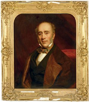 Portrait of Sir James Clark (1788-1870), bust-length, in a brown coat and blue silk cravat 