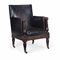 A WILLIAM IV MAHOGANY LIBRARY ARMCHAIR  