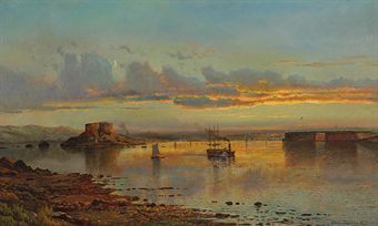 Newport Harbor, Twilight  