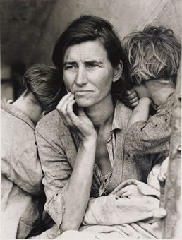 Destitute Pea Pickers, California (Migrant Mother), 1936  