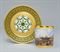 A PORCELAIN CUP AND SAUCER WITH VIEW OF THE MOSCOW KREMLIN  