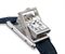 CARTIER, TANK BASCULANTE  STAINLESS STEEL QUARTZ REVERSIBLE WRISTWATCH 