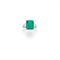 AN EMERALD AND DIAMOND RING  