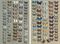 Blue butterflies and skippers: seventy-four butterflies, in five columns, mostly members of the SYCAENIDAE (blues), but including some skippers (HESPERIIDAE e.g. 38-43), one white (PIERIDAE, Elodina hypatia, 37), and four beaks (NYMPHALIDAE subfamily LIBYTHEINAE Libythea geoffroy, 33-36; the long labial palps, sticking forward from the head between the antennae, which give rise to the vernacular name for this group, are clearly shown in specimen 33). The diverse blues include a rare species with extremely long tails (Bindahara phocides, 58, with underside at 31), a striking Psychonotis (46,47), and a chromatic Hypochrysops (54,55)  A packed plate of sixty-two butterflies, in five columns, mostly representing some of the larger members of the SYCAENIDAE (blues), with the exception of four beaks (NYMPHALIDAE subfamily SIBYTHEINAE, Libythea geoffroy, 37-40), and some of the few pale blue-coloured PIERIDAE (Appias celestina, 26-29,34,35; Saletara cycinna, 30-33). The lycaenids include many species of oak blues (Arhopala, 1,2, 15-25, 36, 41-48), such as A. hercules (15,16) and A. aexone (19,20), a cornelian (Deudorix epirus, 3,4, 7,8), several jewels (Hypochrysops, 51,52,59,62), and the common tit (Hypolycaena phorbas, 5,6) 
