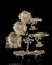 A MAGNIFICENT VICTORIAN SILVER-GILT TABLE GARNITURE