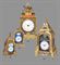 A CHINESE GILT-BRASS QUARTER STRIKING TABLE CLOCK WITH DUPLEX ESCAPEMENT 