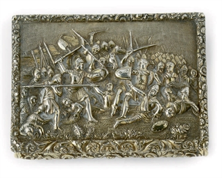 A GEORGE IV SILVER-GILT TABLE SNUFF BOX