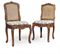 A PAIR OF LOUIS XV BEECH CHAISES  