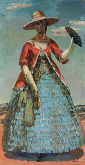 Portrait of Vanessa Bell in Fancy Dress  