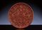 A CARVED TIXI CINNABAR LACQUER DISH  